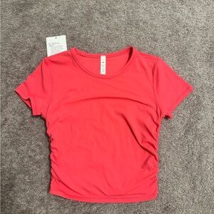 Lululemon All It Takes Nulu Short Sleeve Shirt- Lip Gloss